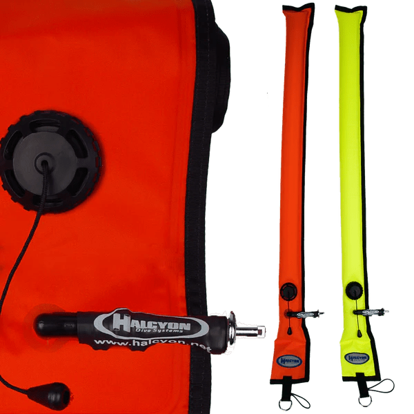 Halcyon Diver's Alert Marker (SMB), 3.3' (1meter) Long, Closed Circuit - divecampus
