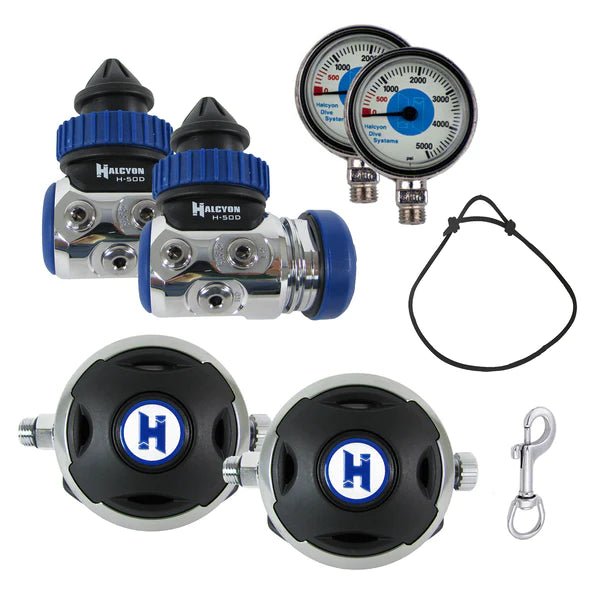 Halcyon Side Mount Regulator Package with H-50D (Diaphragm) - divecampus