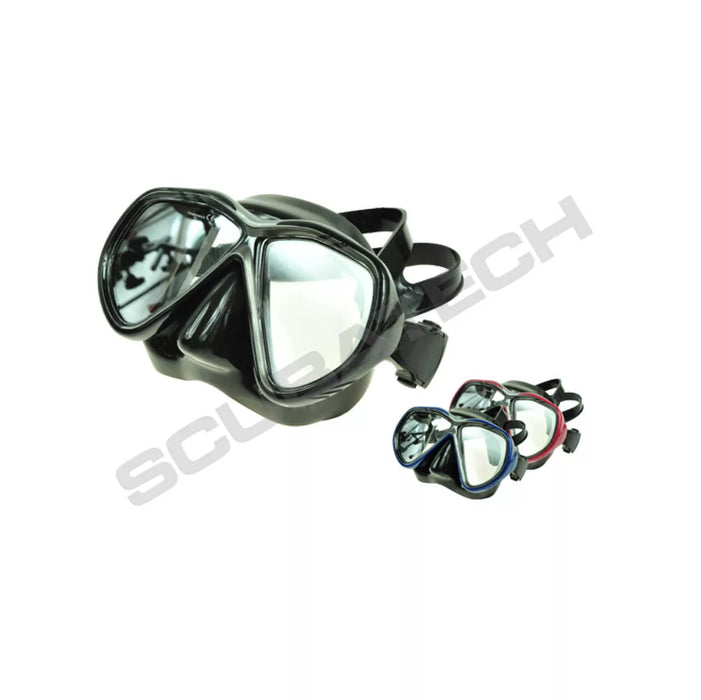 Tecline Mask Tiara Ii, Brighting Yellow Glass, Anti Fog Black Silicone, Black Silver Frame Anti-Fog Glass