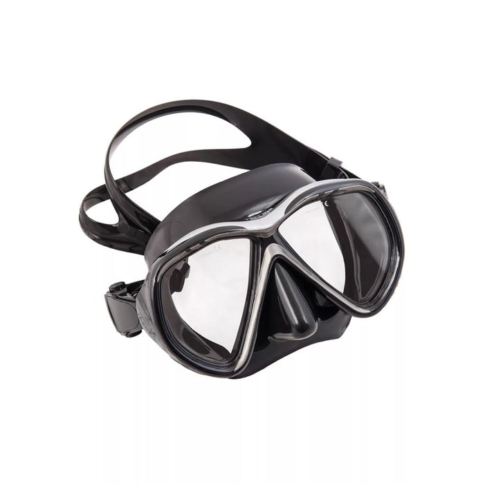 Tecline Mask Tiara Ii, Brighting Yellow Glass, Anti Fog Black Silicone, Black Silver Frame Anti-Fog Glass