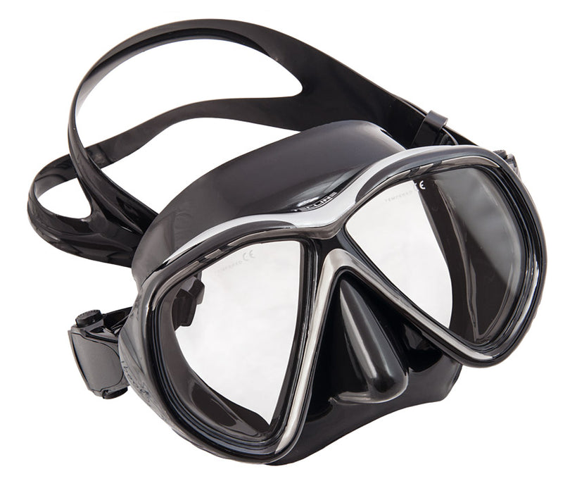 Tecline Mask Tiara II, Black Silicone, Metal Ruby Frame – Asia Fit