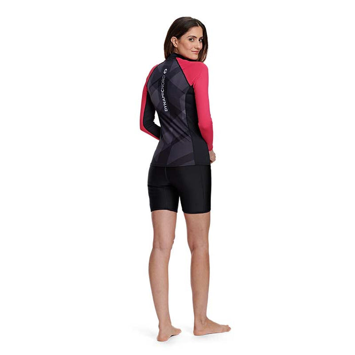 DYNAMIC NORD RG-32 RASHGUARD LONG SLEEVE WOMEN BLACK/PURPLE