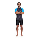 DYNAMIC NORD RG-21 RASHGUARD SHORT SLEEVE MEN BLACK/BLUE