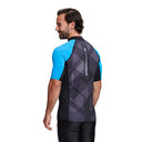 DYNAMIC NORD RG-21 RASHGUARD SHORT SLEEVE MEN BLACK/BLUE