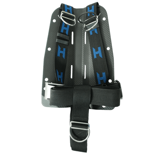 Halcyon Black Carbon Fiber Pro Blackplate With Harness - divecampus