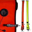 Halcyon Diver's Alert Marker (SMB), 3.3' (1meter) Long, Closed Circuit - divecampus
