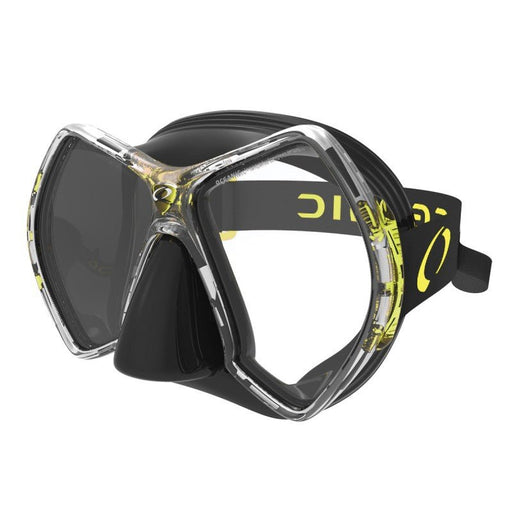 Oceanic Cyanea Mask, Black/Yellow - divecampus