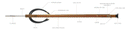 Riffe Competitor TEAK 2XS THREAD 122 cm Speargun - divecampus
