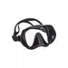 TecLine Frameless Super View Mask, Brightening Yellow Glass, Black - divecampus