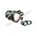 Tecline Mask Tiara II, Anti-Fog Glass, Black Silicone, Red Frame - divecampus