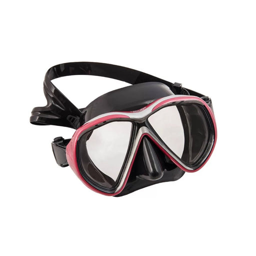 Tecline Mask Tiara II, Black Silicone, Metal Ruby Frame – Asia Fit - divecampus